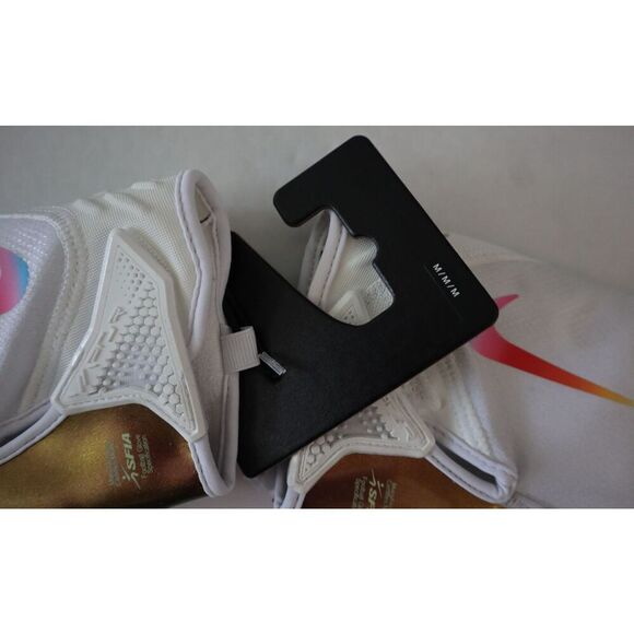 Nike Men' Sz M White/Iridescent Vapor Jet 7.0 Wide-Receiver Football Gloves - Picture 5 of 7